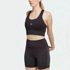 NWT  Adidas medium support running pocket performance bra M